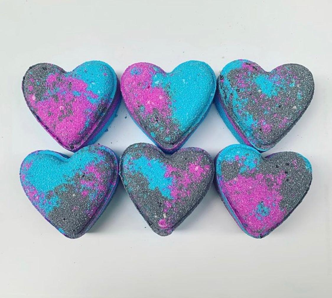 Raspberry Heart Bath Bomb